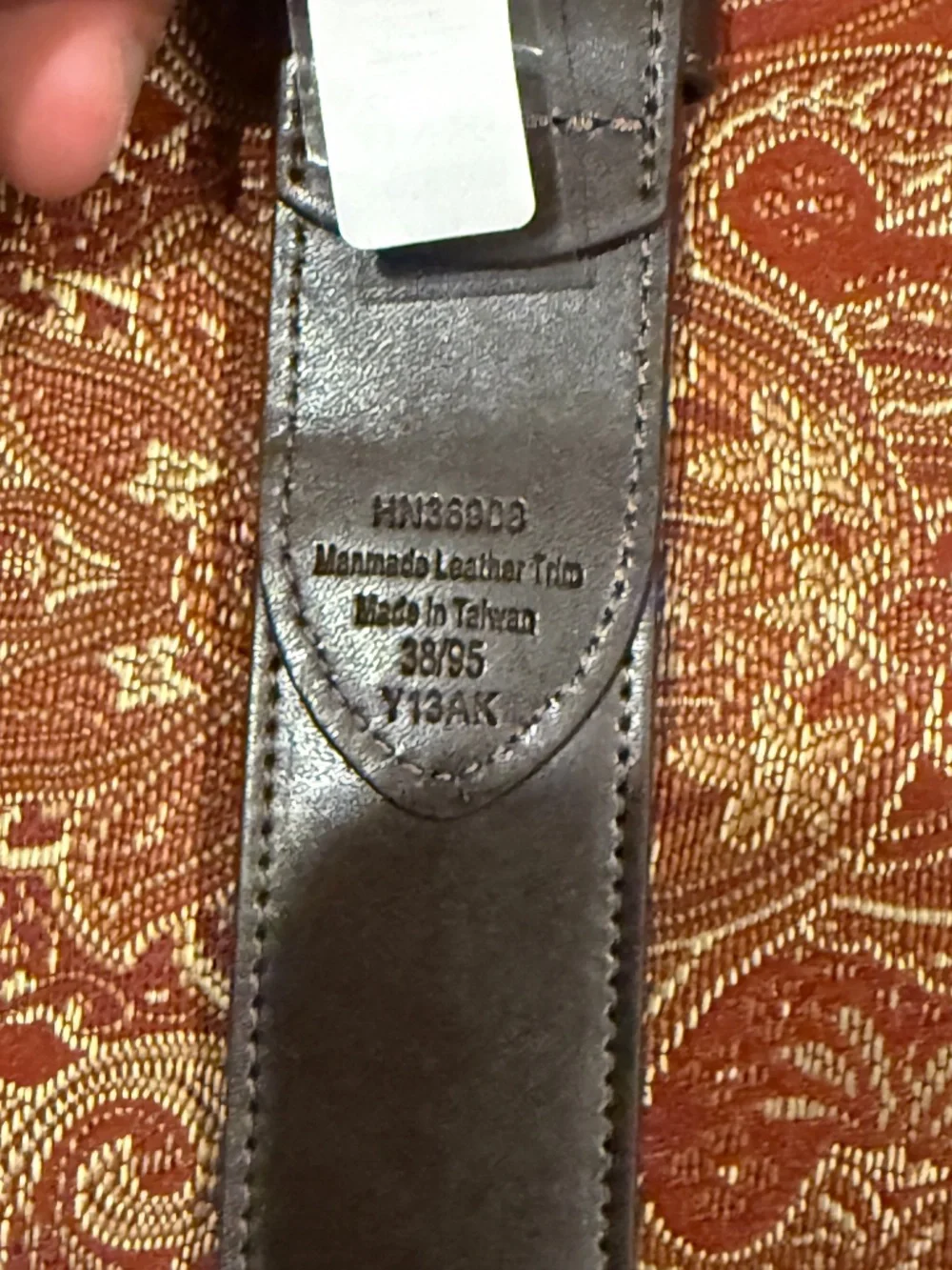 Penguin Men's Size 38 Navy American Flag Belt MSRP $60